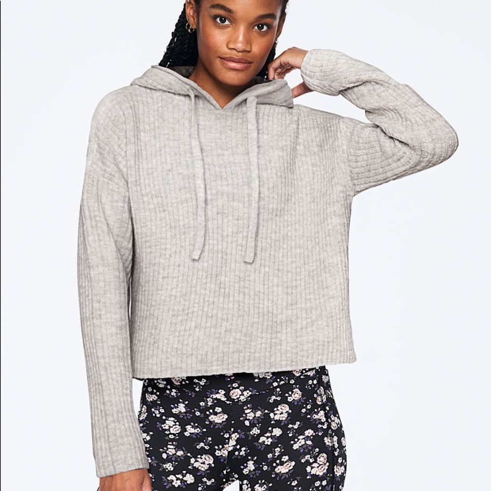 VS Pink boyfriend cropped hoodie L